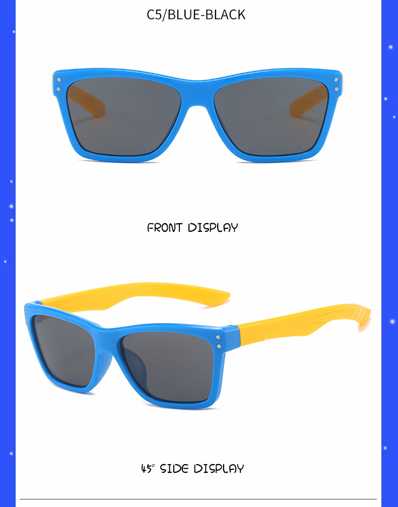 Cheap Wholesale Rectangle Frame Baby Girls Boys Kids Sunglasses PC Children Sun Glasses AC Unisex Fast Delivery