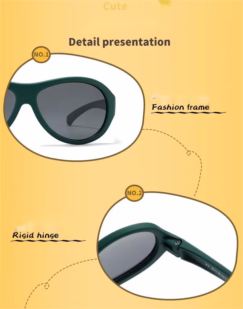 Children Silicone Polarized UV Protective Kids Sunglasses Cute Baby Sunglasses for Boys and Girls