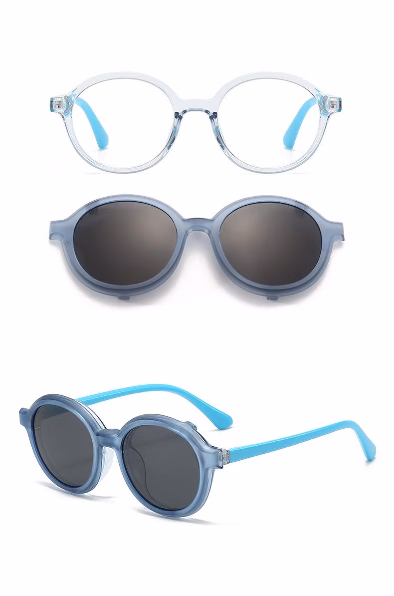 Frames Color Changeable Optical Frame for Kids with Fashionable Clip on Baby Sunglasses