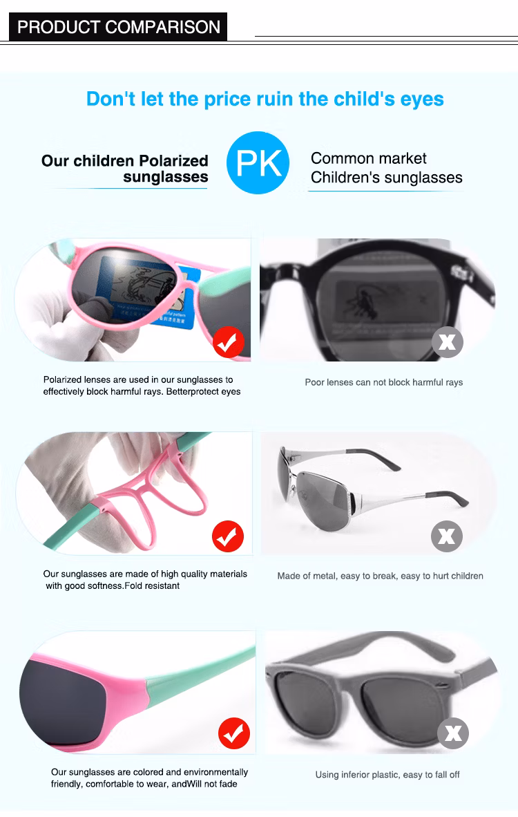 Children Fashion Outdoor Sports Polarized Sunglasses for Kids