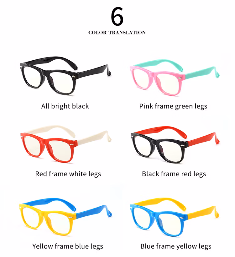 New Kids Anti Blue Ray Light Glasses Fashionable Boys and Girls Trendy Eyewear Frames