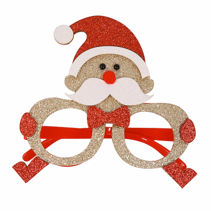 Wholesale Santa Claus Decorative Eyeglasses Adult Children′s Frames