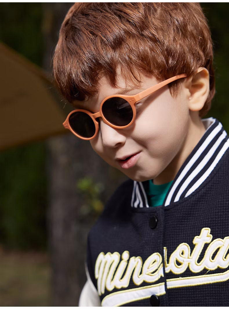 Fashion Round Shape Soft Flexible Silicone Rubber TPE Kids Teenager Sunglasses