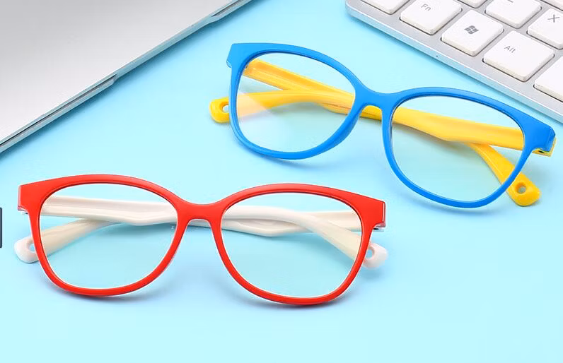 Anti-Blue Light Blocking Glasses Silicone Frame Blue Light Filtering Glasses for Kids