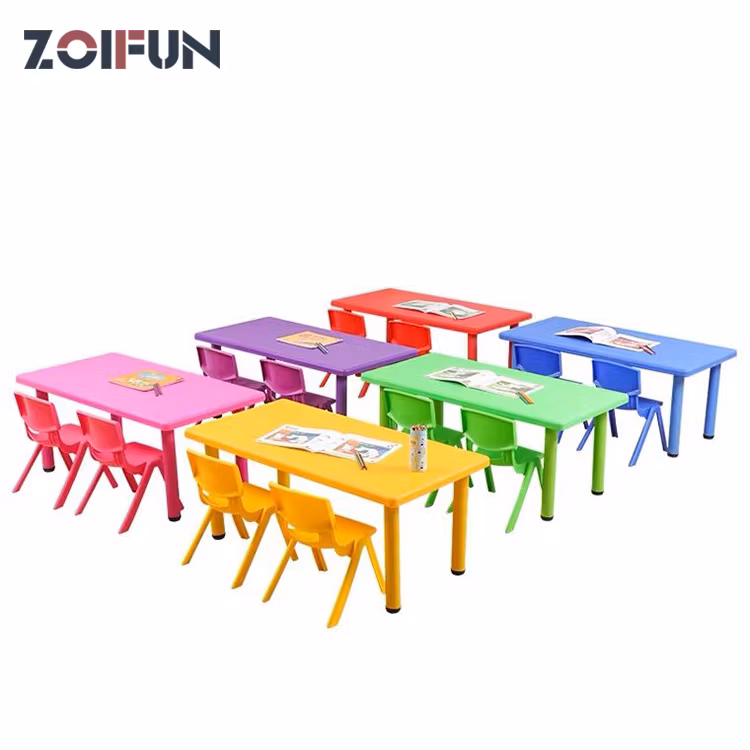 Zoifun Kindergarten Furniture High Quality Children′s Tables and Chairs Kid′s Table