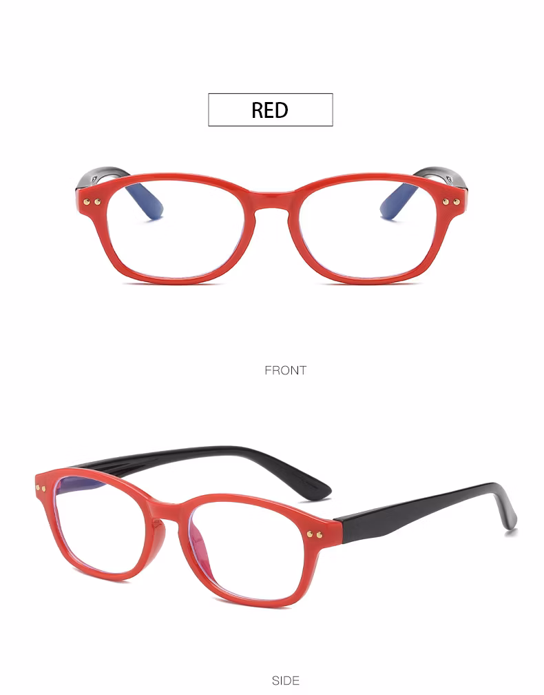 Ready to Ship Round Tr90 Flexible Silicone UV400 Kids Children Computer Anti Blue Light Blocking Glasses for Boys and Girls