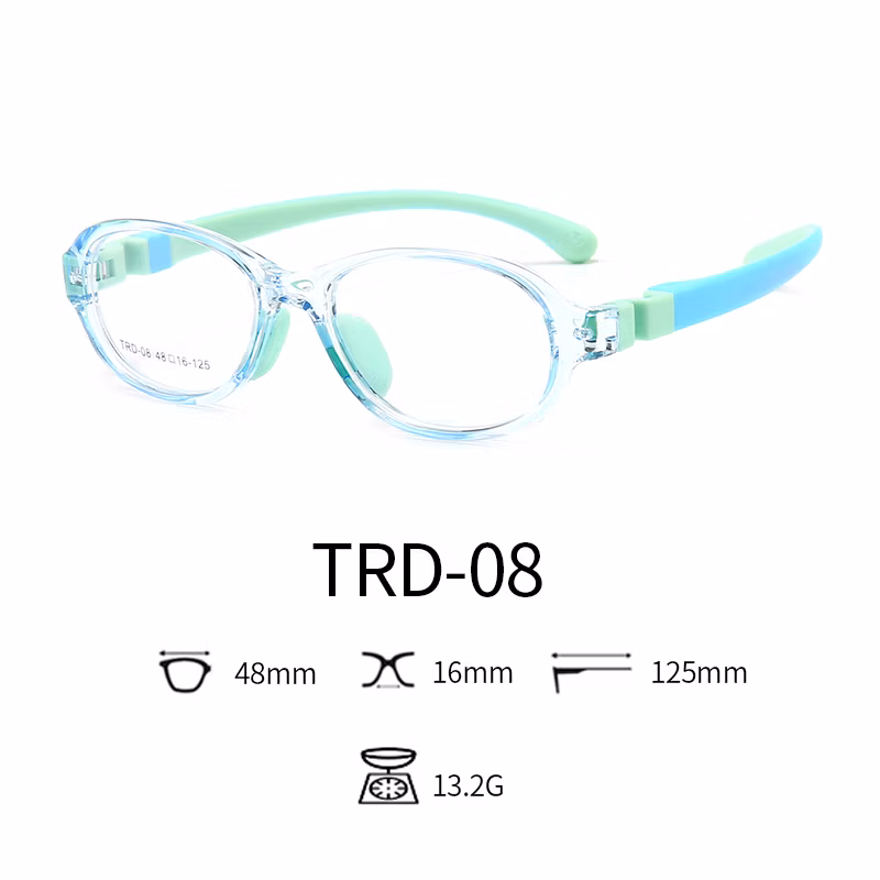 2020 Anti Blue Light Glasses Tpee Rubber Flexible Kids Nerd Glasses