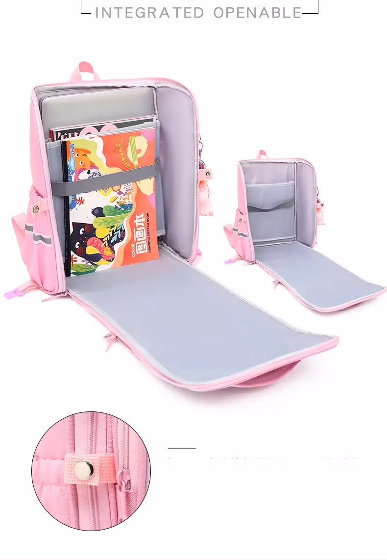 Wholesale 2024 Mochila Escolar Infantil Children Cartoon Wheels Backpack Kids Trolley School Bag for Girls
