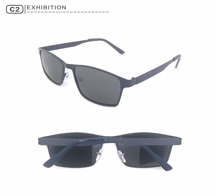 Luxury Customized Hot Sale Men′s and Women′s Sun Glasses Frame High Fashion Sunglasses Custom Metal Logo