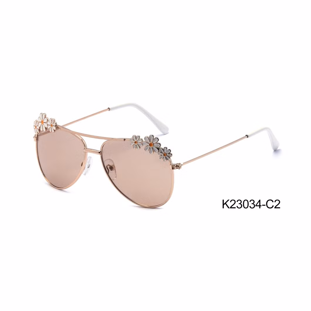 Popular Oval Frame Daisy Fashion Kids Sunglasses