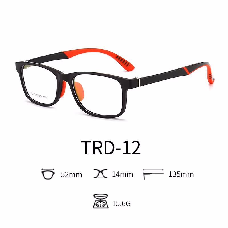 2020 Anti Blue Light Glasses Tpee Rubber Flexible Kids Nerd Glasses