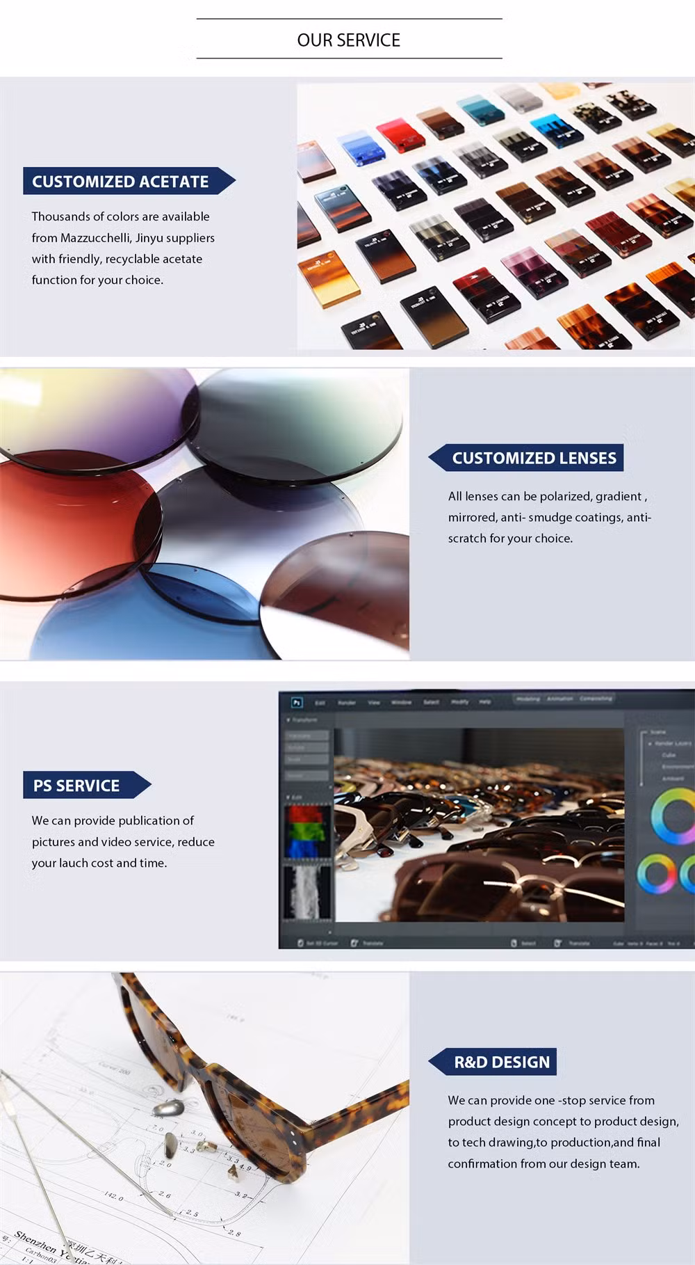 Yeetian Colorful Lenses Logo Customized Eyewear Small Cat Eye Sunglasses for Ladies