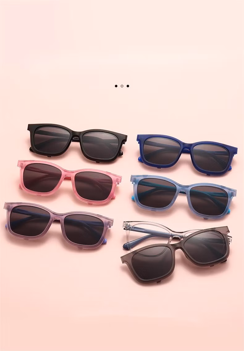 Convertible Fashionable Style Magnetic Clip on Sunglass for Tpee Kid Sunglasses