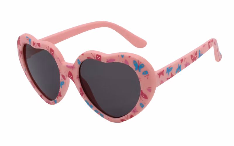 New Cute Heart Kids Sunglasses Cartoon Folding Wholesale Sunglasses