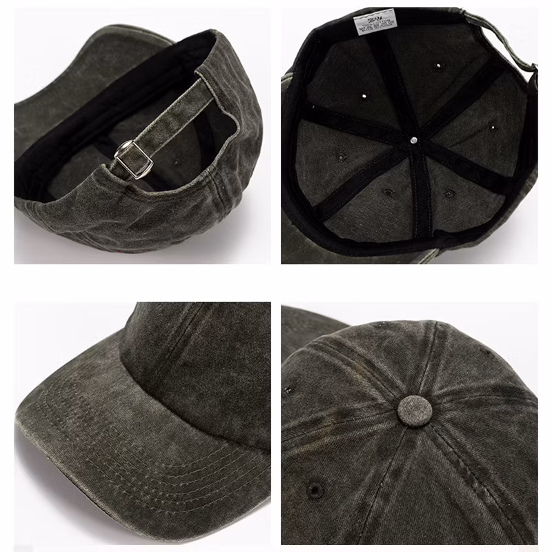 Customizable Unstructured 6 Panel Washed Vintage Baseball Cap Custom Logo Baseball Hat Caps Distressed Wash Baseball Hat