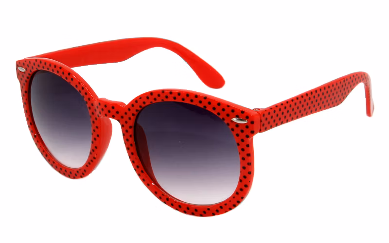 Lovely Baby Beach Style Colorful Printing Oval Frame Sunglass for Kids