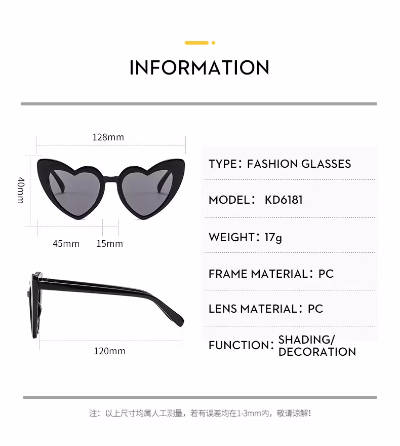 Kids Heart Shaped Sunglasses Girls Custom Logo UV400 Children Sunglasses