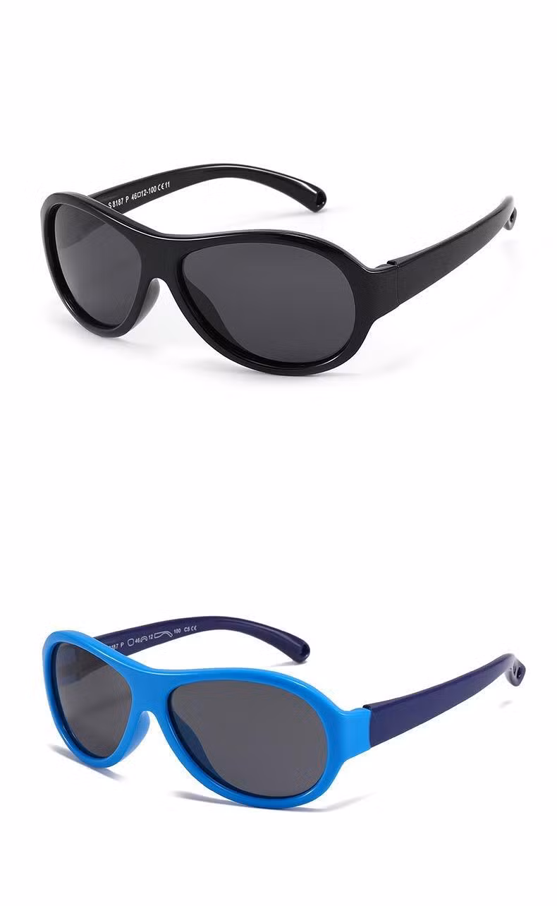 Children Silicone Polarized UV Protective Kids Sunglasses Cute Baby Sunglasses for Boys and Girls