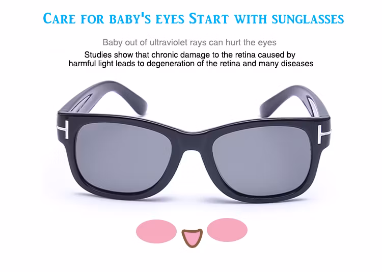 Colourful Fashion Flexible Silicone Children Sunglasses
