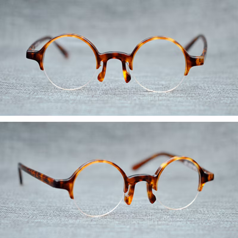 Best Selling Japanese Top Quality Acetate Clear Lenses Brand Man Optical Frame Pinhole Glasses 3D Eyewear Eye Glasses Eyeglasses Frame