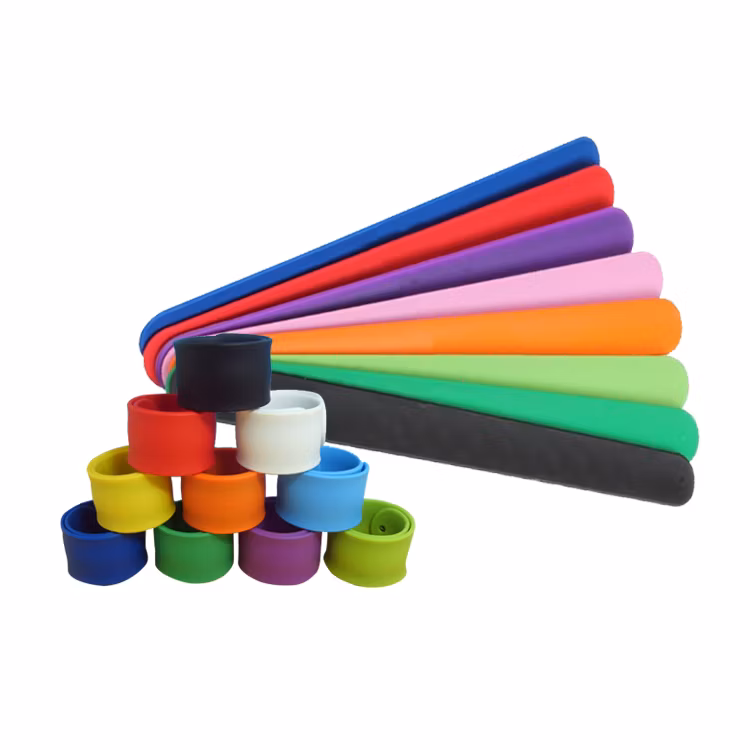 Custom Logo Silicone Slap Bands Slap Bracelet for Kids