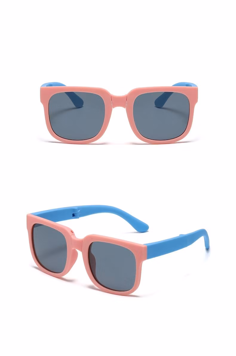 Ready Wholesale/Retail Folding Tpee Kids Sunglasses for Girls & Boys