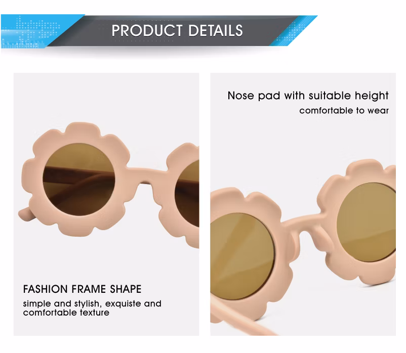 Pilot Optics Latest Fashion Children′s Sun Glasses Cute Flower Kids Party Sunglasses