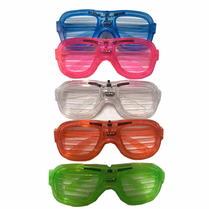 Wholesale Glow Dark Party Favors LED Smart Luminous Flashing Plastic Light up Glasses for Kids or Adult