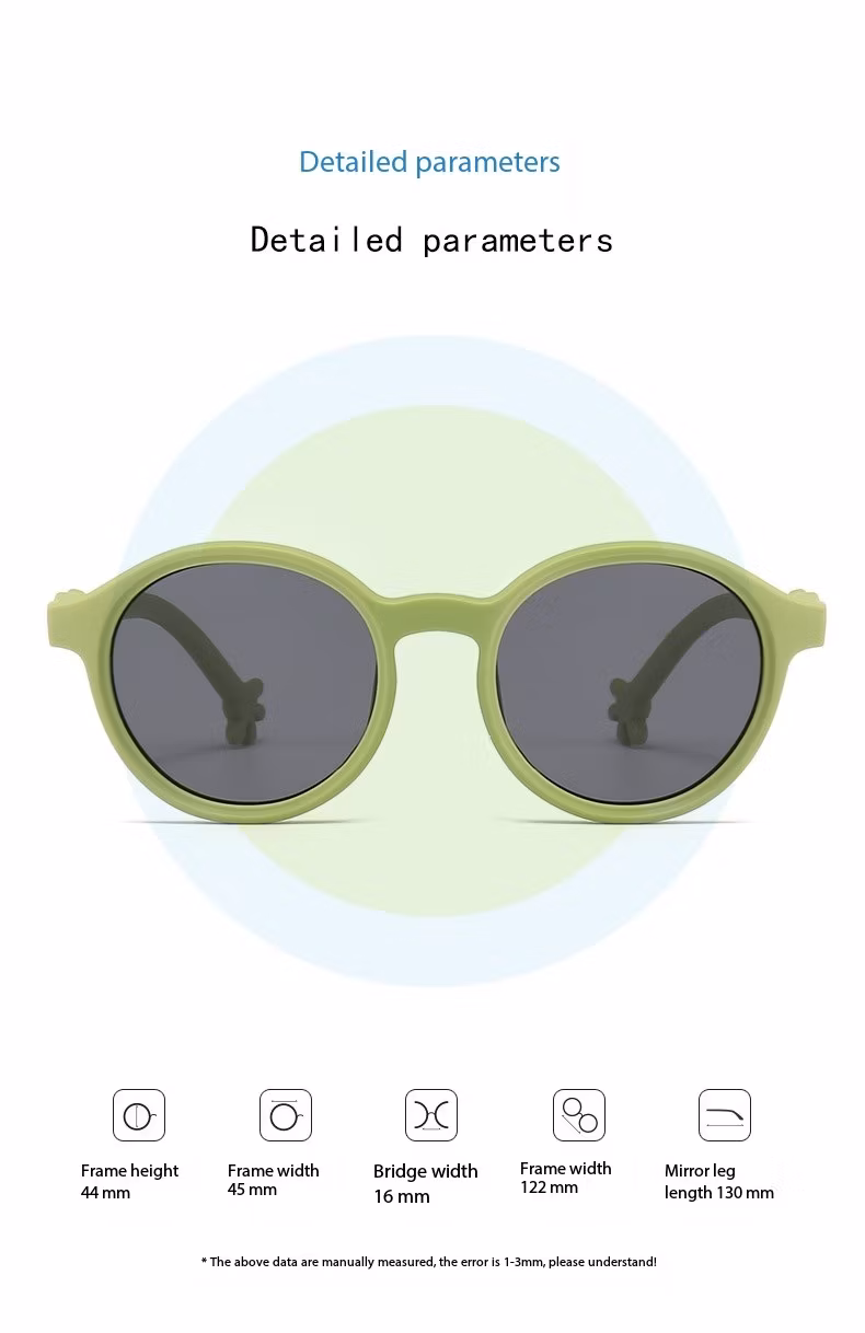High Quality Soft Touch Tpee Material Kids Sunglasses with Polarized UV400 CE FDA