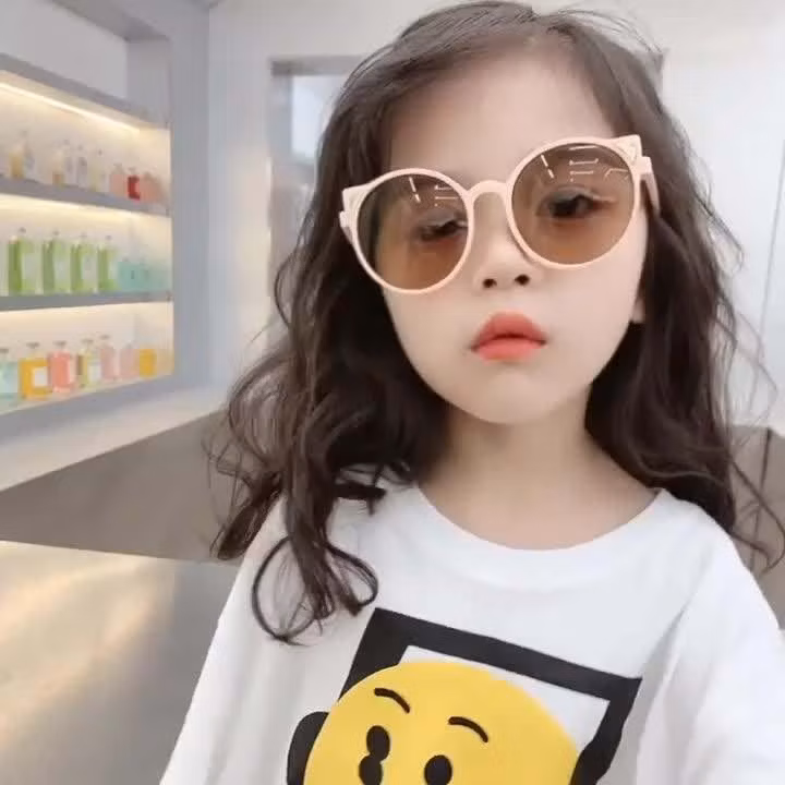 New Arrival Fashion Children Cat Eye Shape Kids Shades Sunglasses