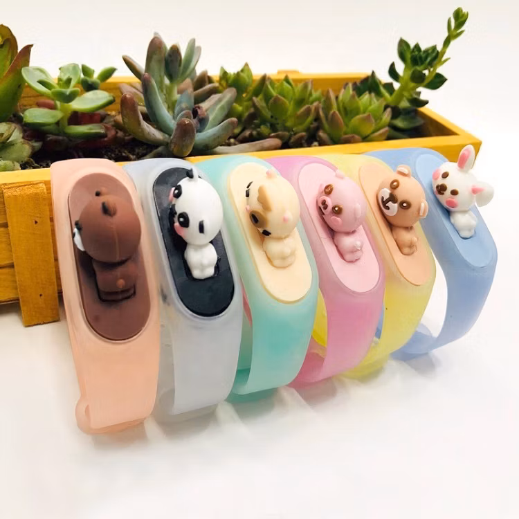 Silicone Cartoon Mosquito Repellent Bracelet for Kids and Adults Natural Plant Oil Waterproof Insect Repellent Wristband
