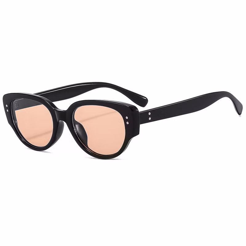 Small Frame Sunglasses Black and White Cat Eye Sunglasses, Fashion New Style.