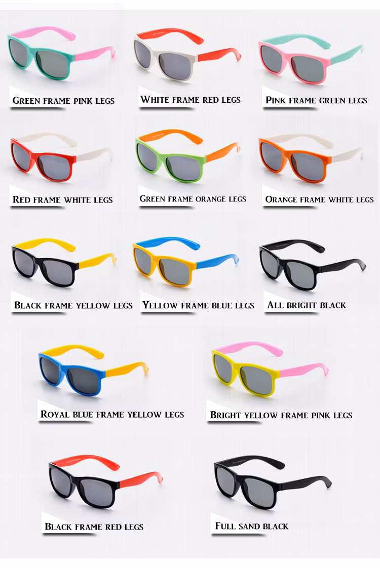 Sports Essential Eyewear Frames, Kids Silica Gel Sunglasses for Children