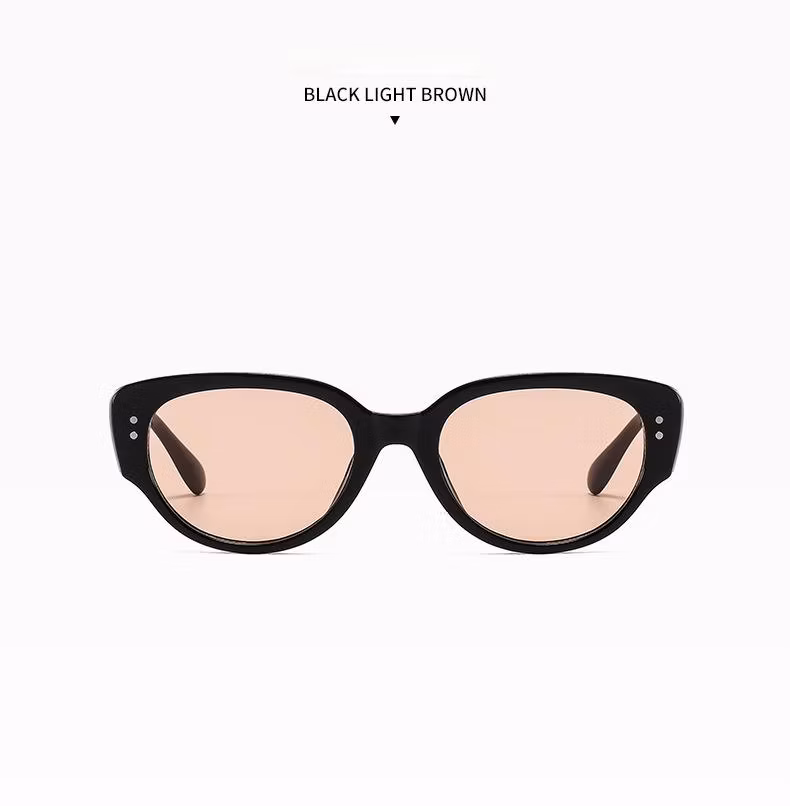 Small Frame Sunglasses Black and White Cat Eye Sunglasses, Fashion New Style.