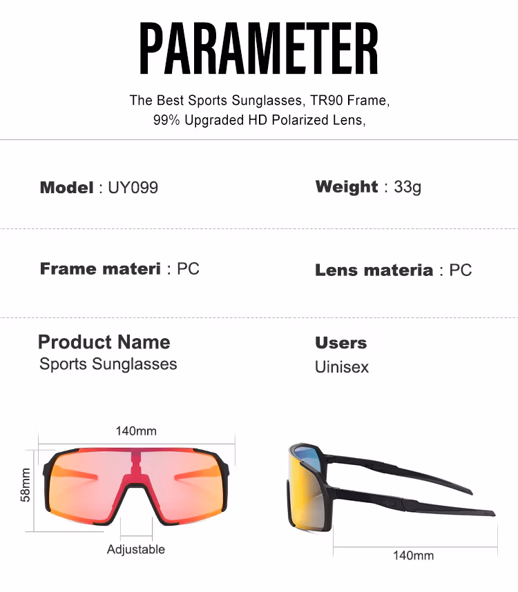 OEM ODM Fashion UV400 Protection New Unisex Mountaineering Sun Glasses Outdoor Sport Sunglasses