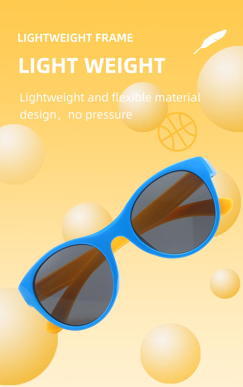 Custom Logo 2024 Sunglasses Plastic PC Children Sunglasses Unisex Elegant Boys and Girls Sunglasses