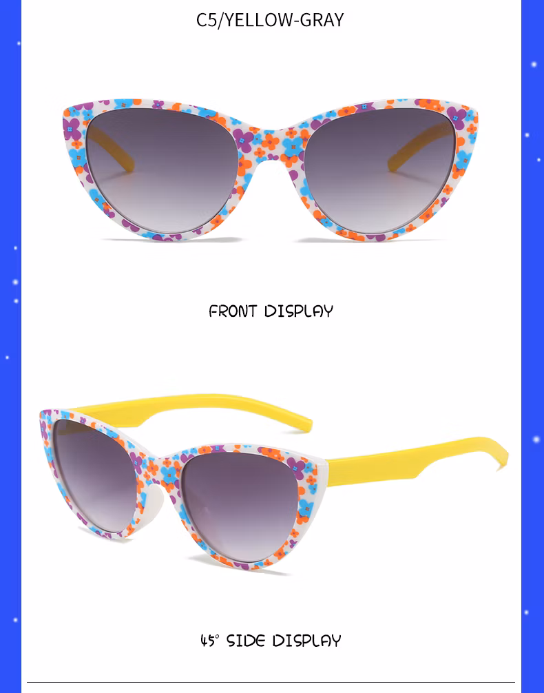 Factory Fashion New Color Plastic Frame Children Children Sunglasses for Kid