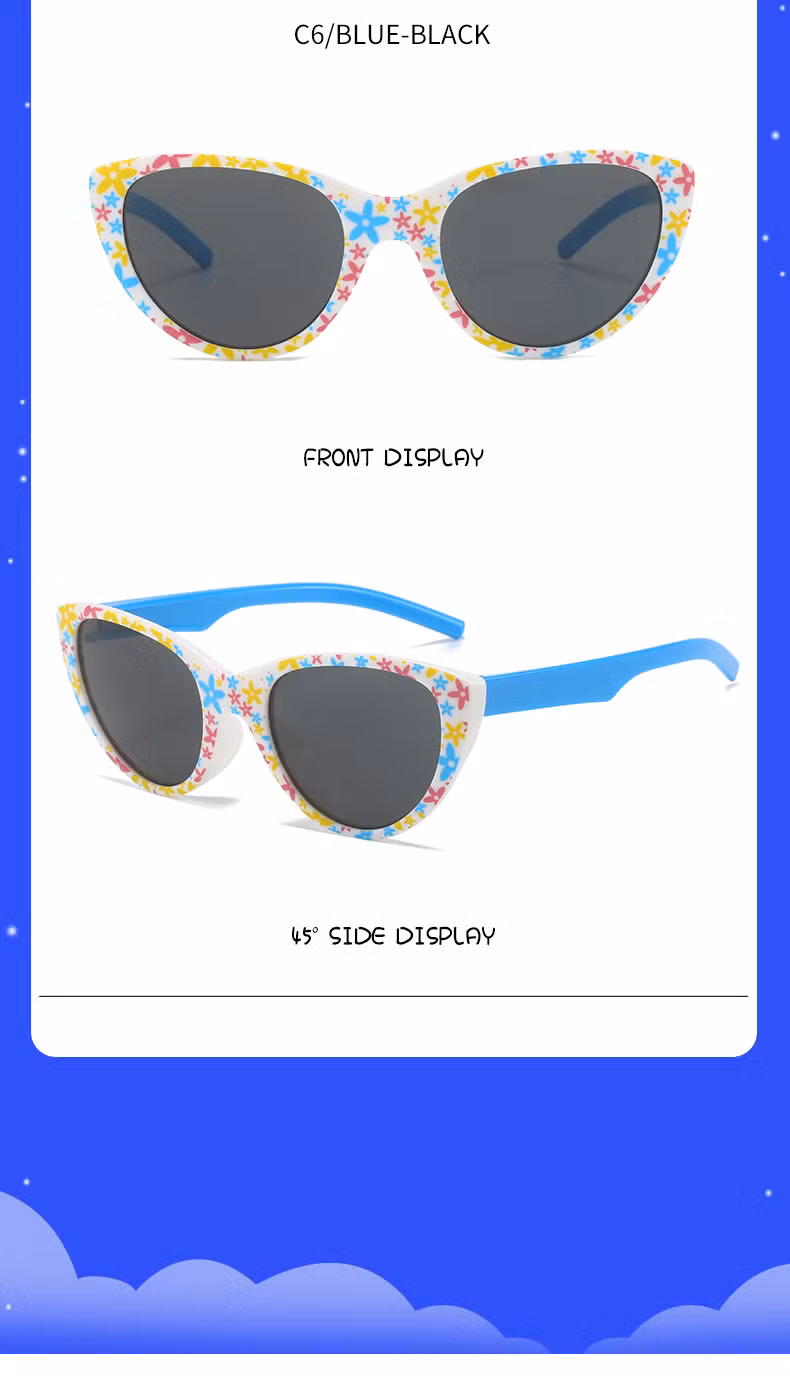 Factory Fashion New Color Plastic Frame Children Children Sunglasses for Kid