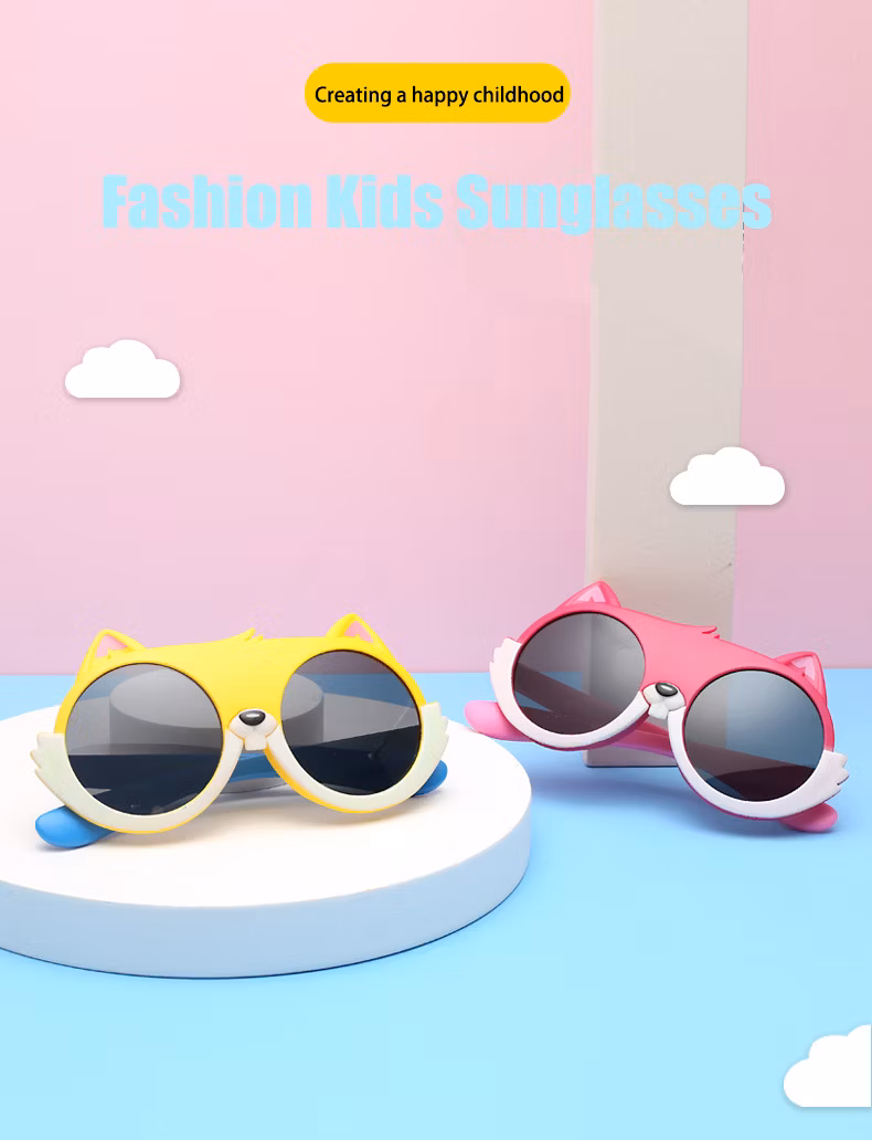 2022 Best Selling Hot Popular Trendy High Quality Cute Animals Kids Eyewear Children Custom Logo Tac UV400 Polarized Lenses Fashion Sunglasses