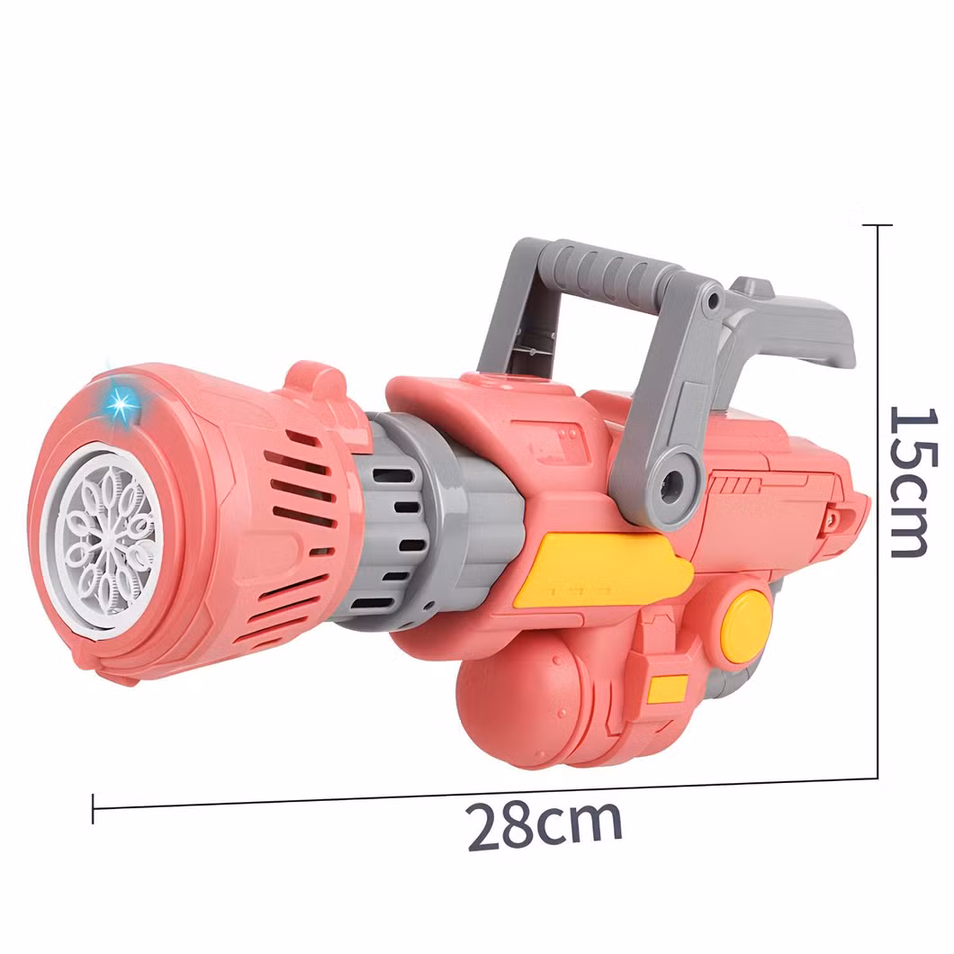 2024 New Customized 10 Holes Bubble Machine Roket Bazooka Automatic Bubble Gun Summer Kids Toys