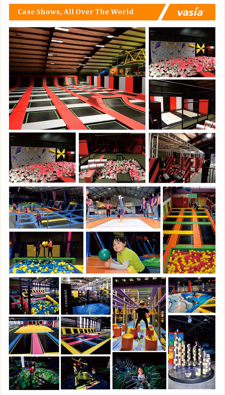2024 Commercial Customized Big/Large Kids/Children Inflatable Indoor/Outdoor Bungee Jumping/Jump Sport Gym Trampoline Amusement Park with Rope Course