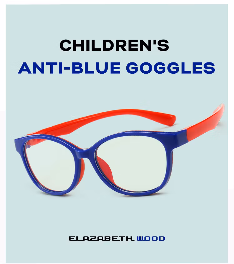 Safety Eye Protection Anti Blue Light Kids Children Silica Gel Silicone Play Eye Glasses