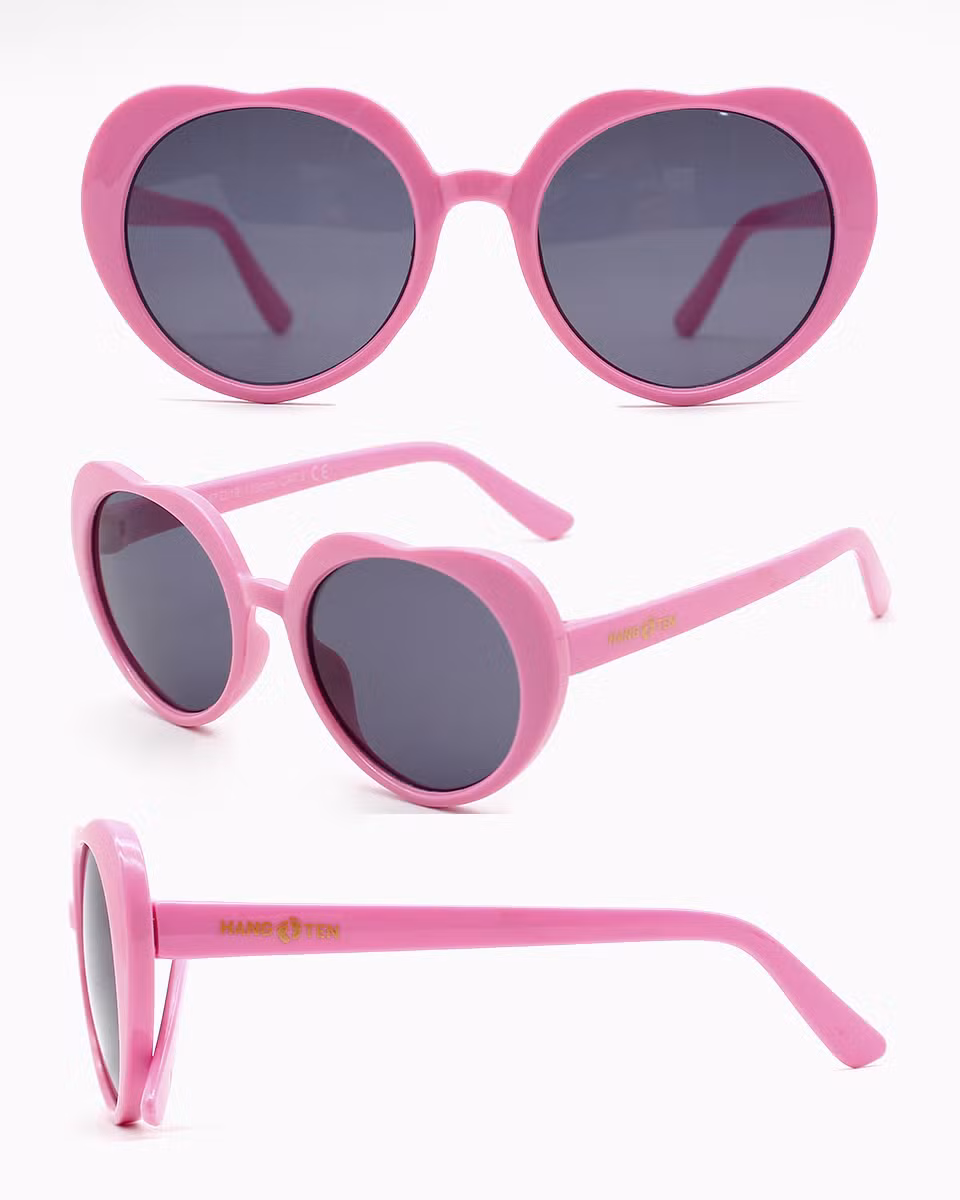 Custom Sweat-Heart Party Mirrored Lens Sun Glasses Wholesale Flexible Hinge Plastic Kid′ S Sunglasses (LT905022)