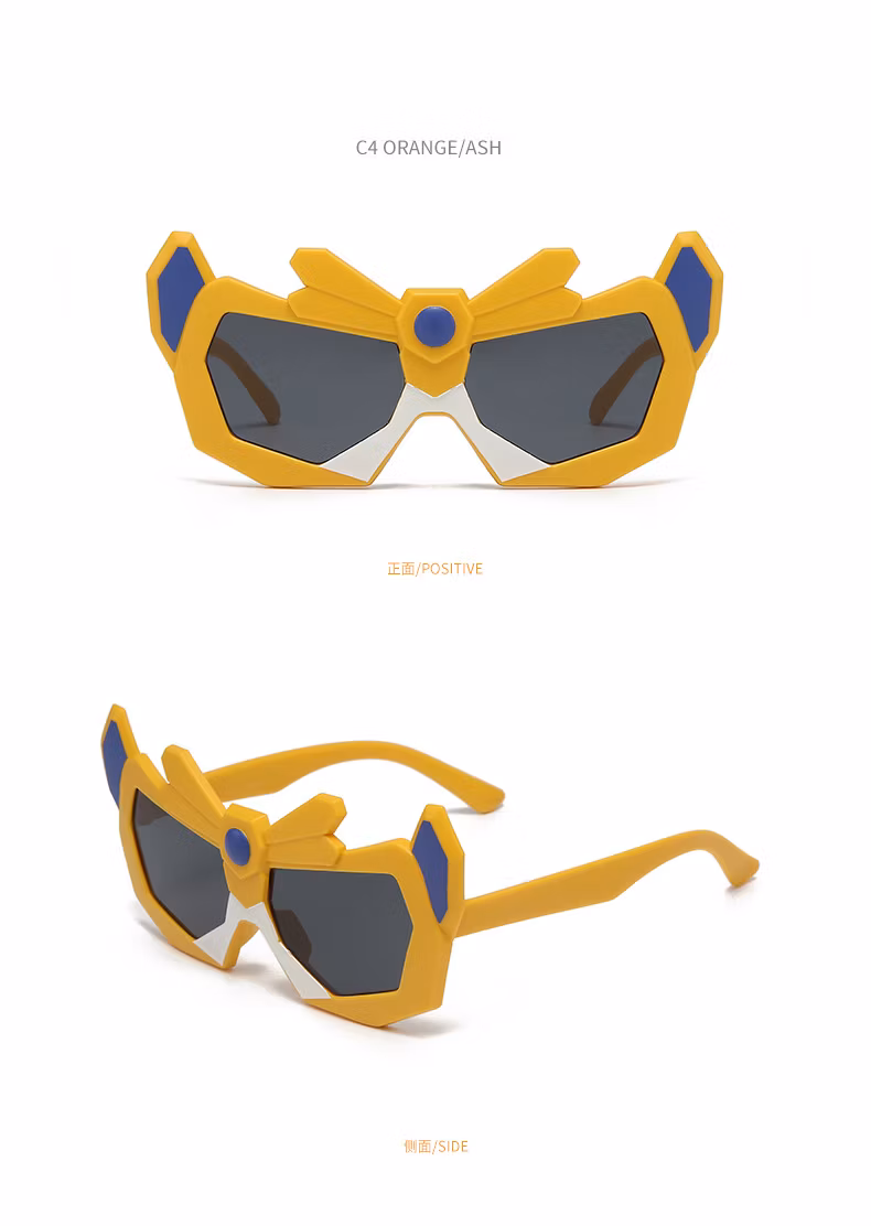 Anime Robot Iron Man Kids Sunglasses Kids Birthday Celebration Glasses Cute Wind Shade Eye Protection Sunglasses