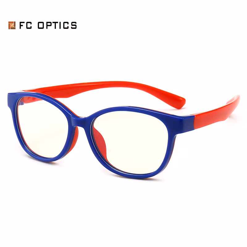 Quick Shipping Wholesale Design Eyeglasses Frame Silicon Anti Blue Light Glasses for Children Optical Eyewear