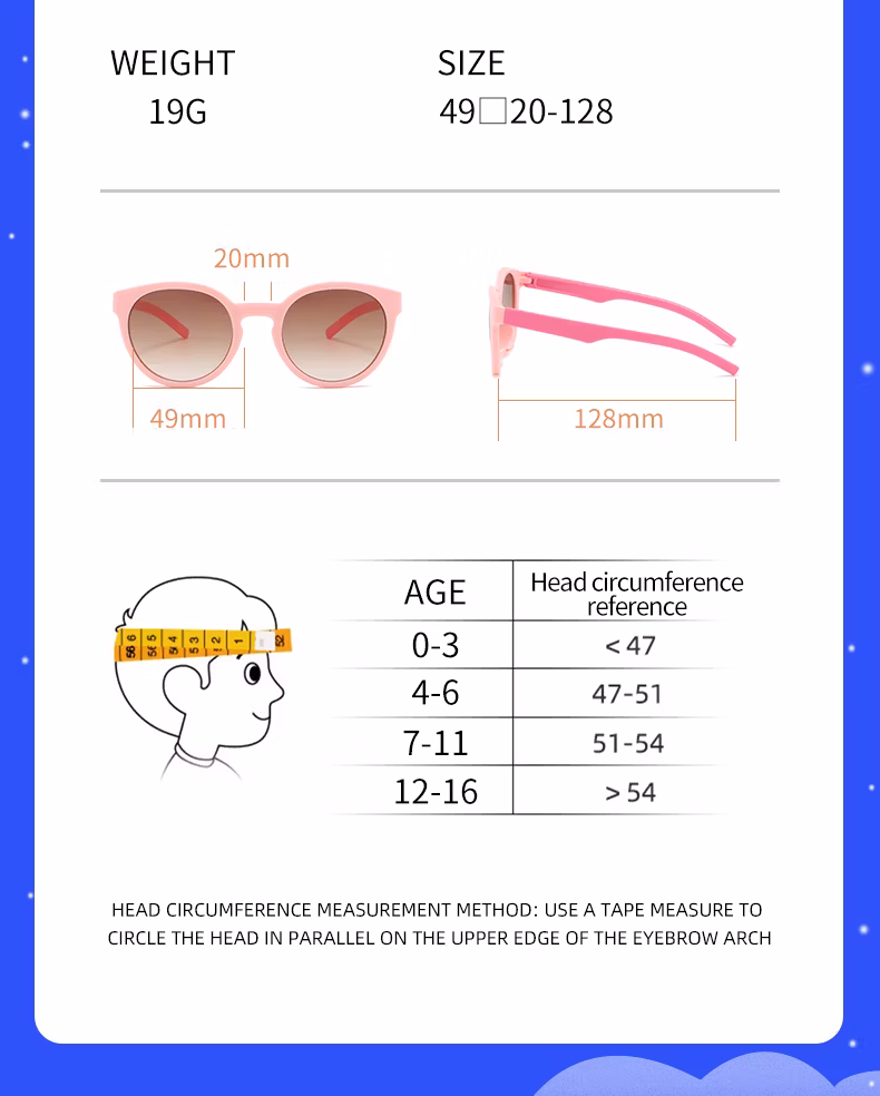 Fashionable Children′s Kids UV400 PC Material Sunglasses