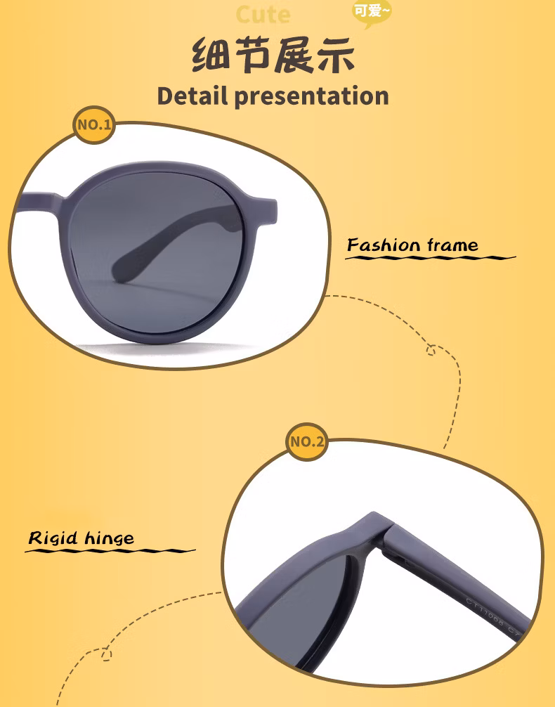 New Children′s Sunglasses UV Outdoor Silicone Kids Polarized Sunglasses