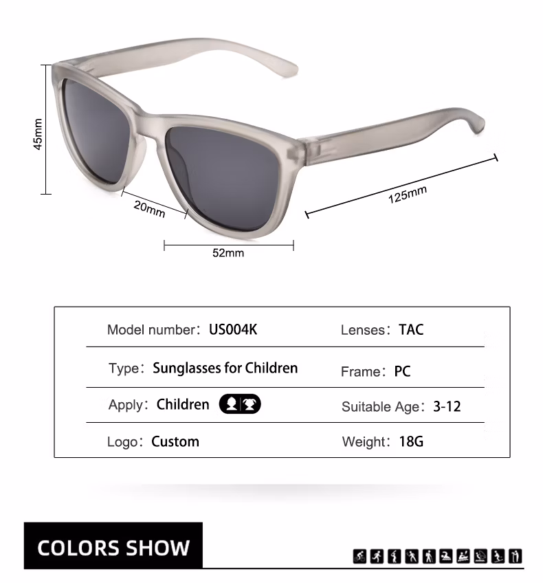 2024 New Trendy Kids Outdoor Anti Glare Beach Shades UV400 Sunglasses