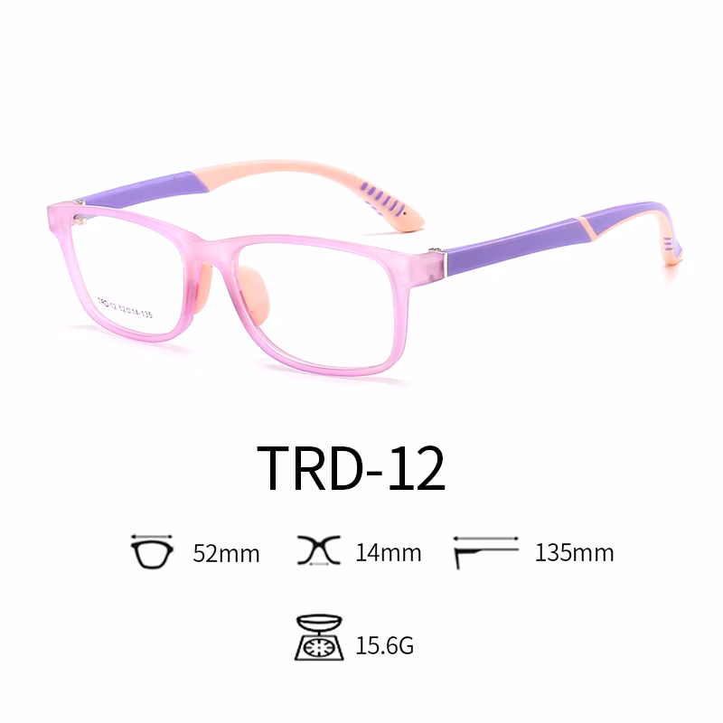 2020 Anti Blue Light Glasses Tpee Rubber Flexible Kids Nerd Glasses