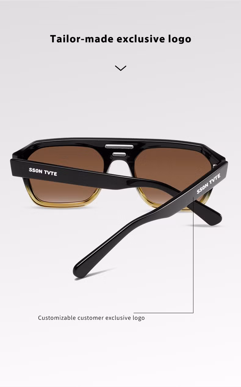 Acetate Sunglasses High Quality Wholesale New Fashion Female Trend Sunglasses Luxury Transparent Acetate Sunglasses